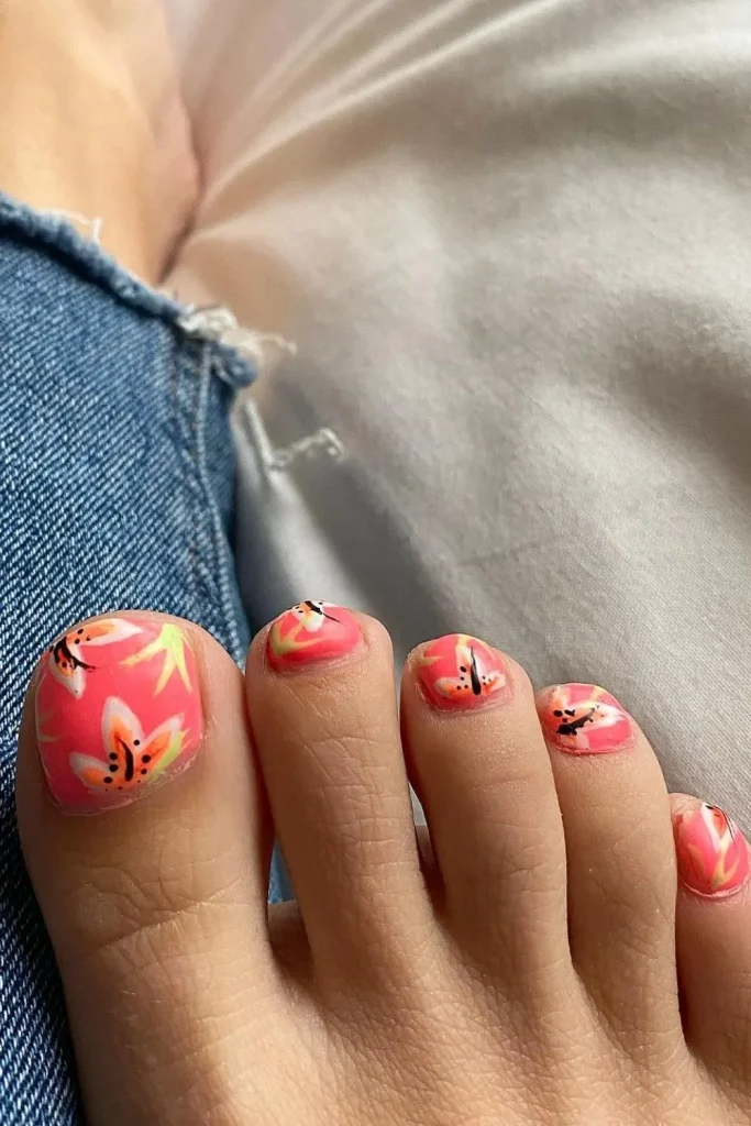 50+ Best Stunning Summer Toe Nails For 2 1.Summer Toe Nails