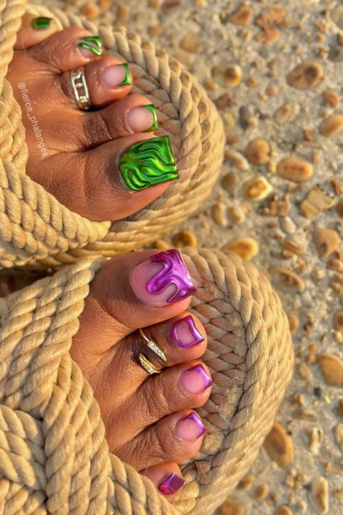 50+ Best Stunning Summer Toe Nails For 15 14.Summer Toe Nails