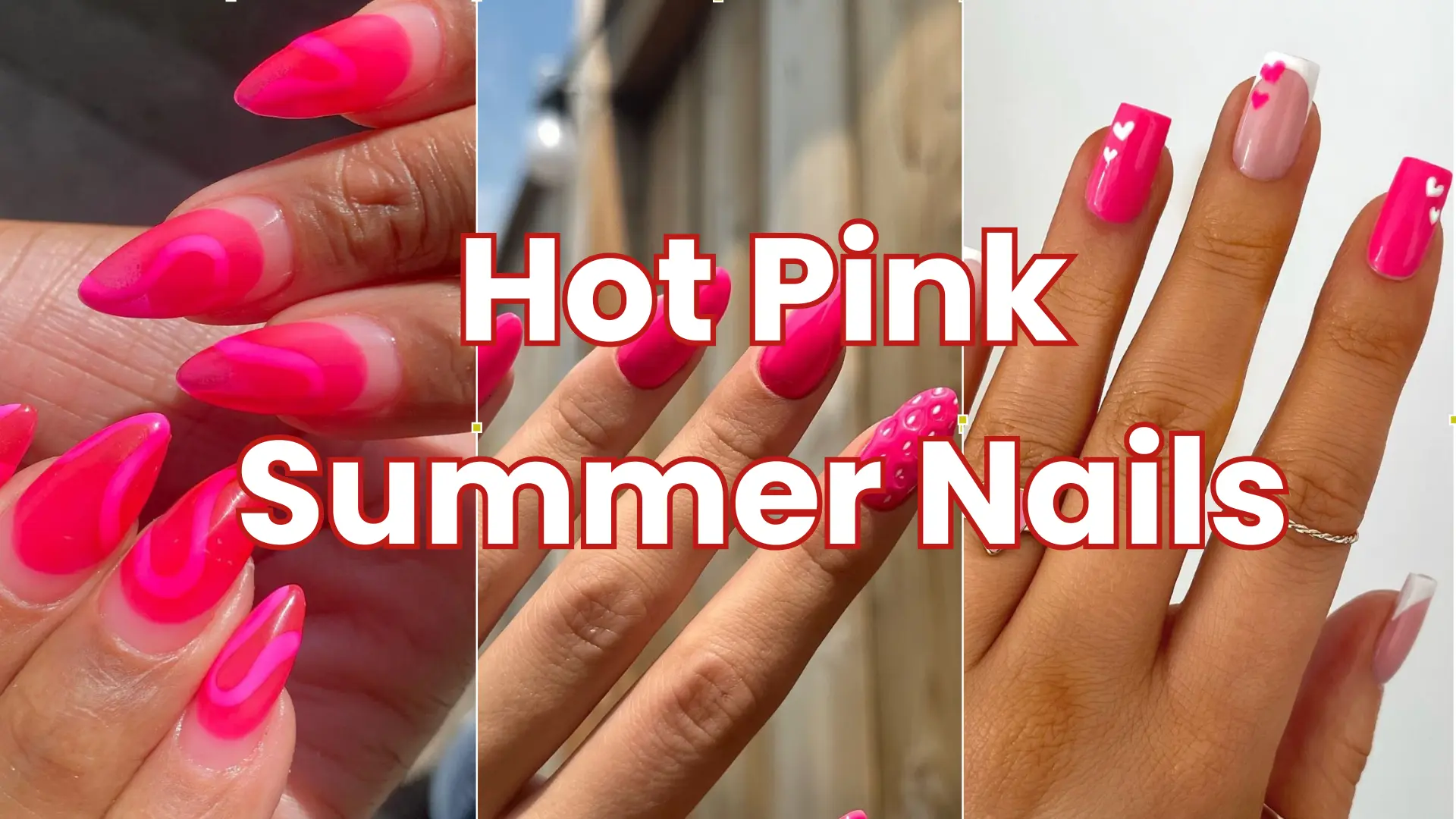 Hot Pink Summer Nails