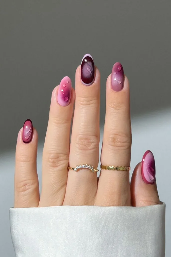 20+ Stunning Pink Fall Nails Ideas For 2025 11 Pink Fall Nails 10