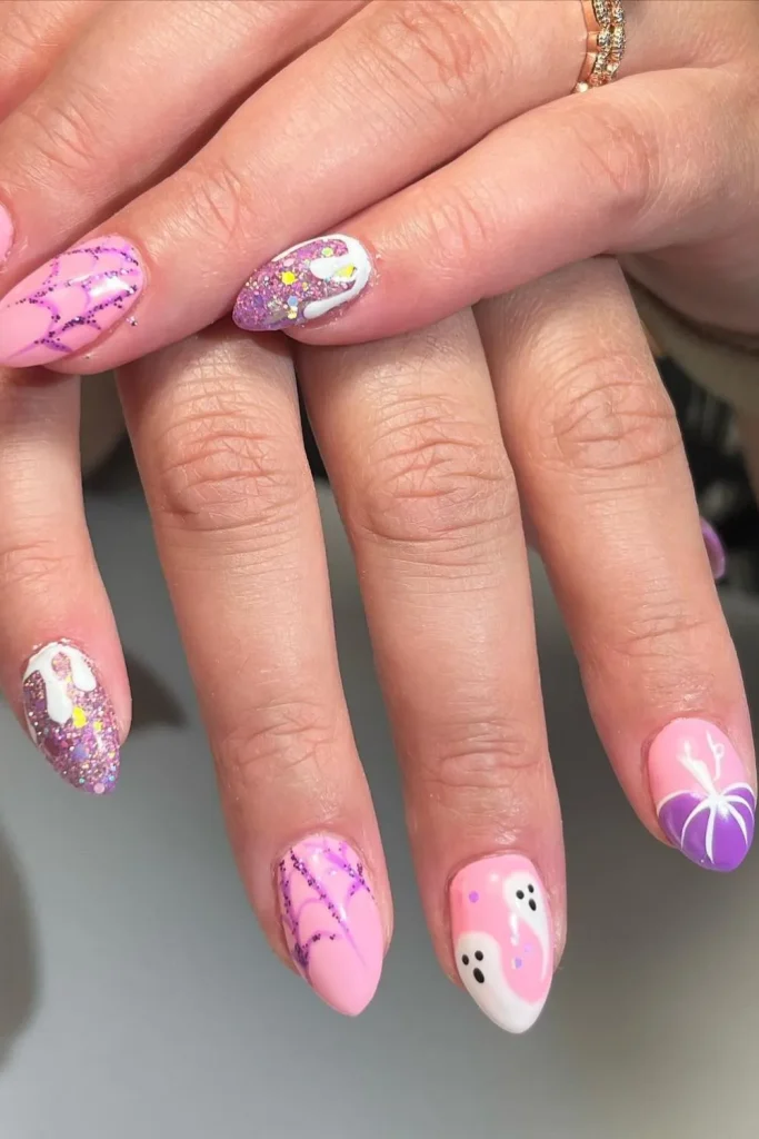 20+ Stunning Pink Fall Nails Ideas For 2025 15 Pink Fall Nails 14