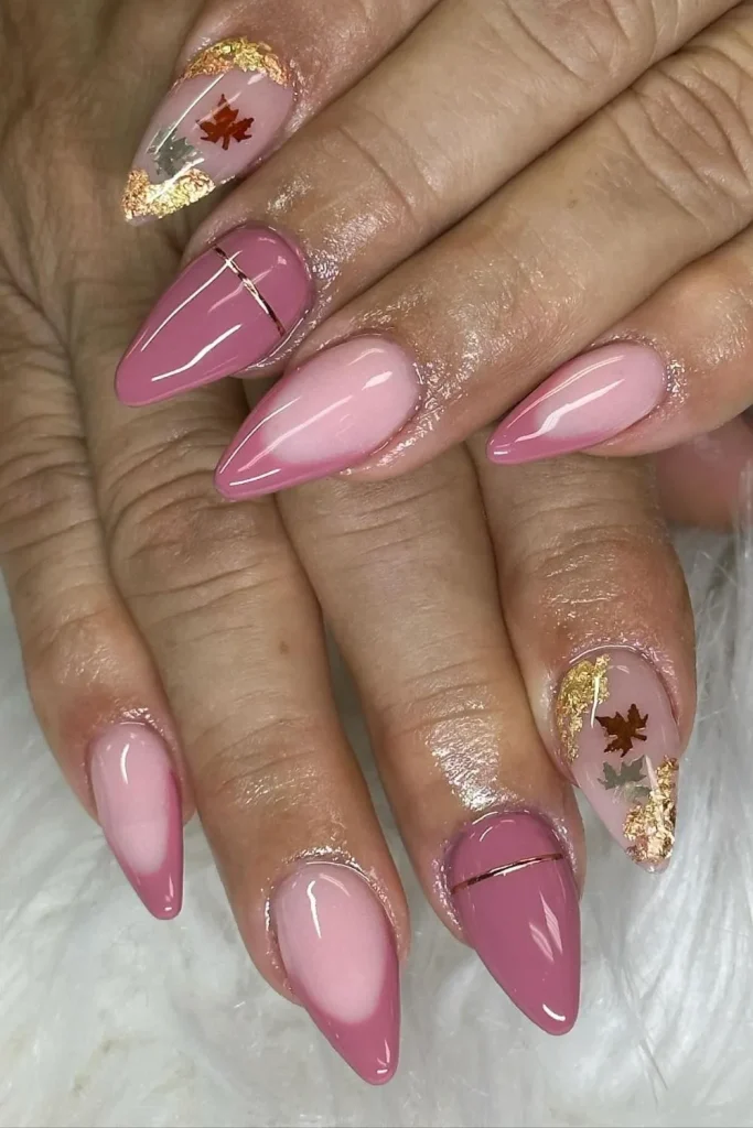 20+ Stunning Pink Fall Nails Ideas For 2025 16 Pink Fall Nails 15