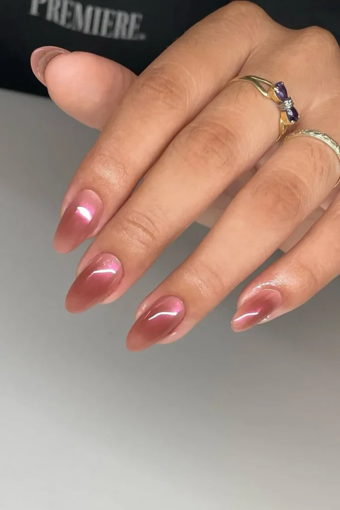 20+ Stunning Pink Fall Nails Ideas For 2025 22 Pink Fall Nails 21