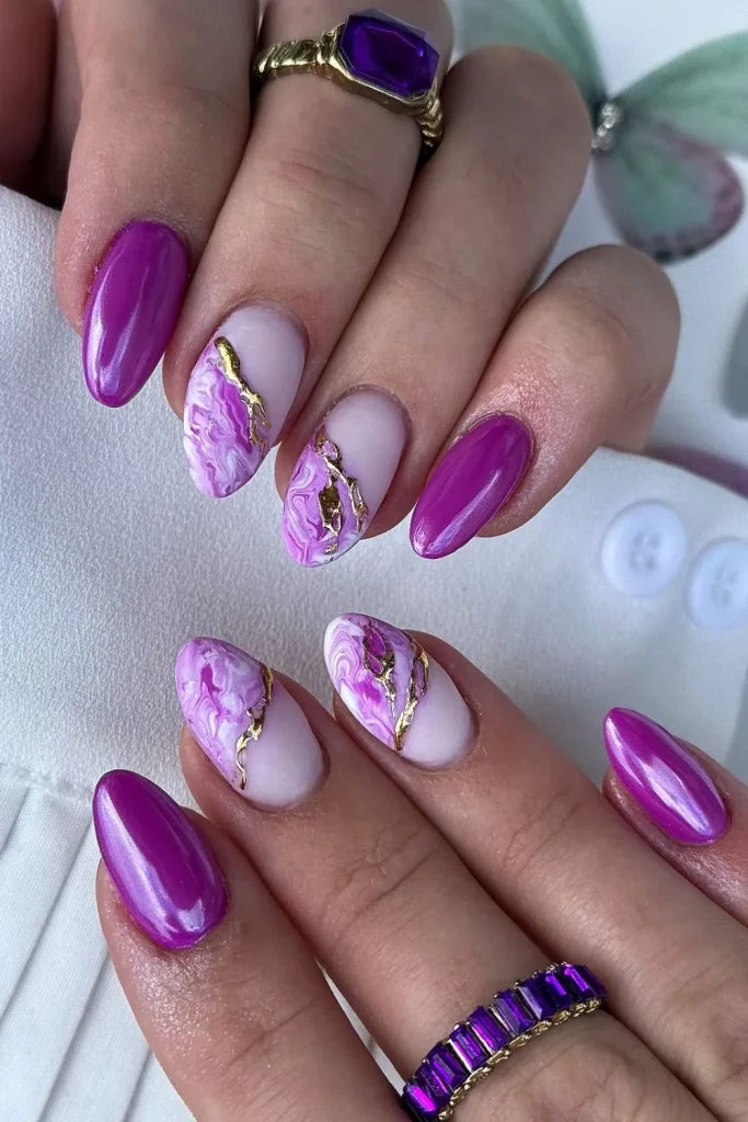 Purple Fall Nails 15