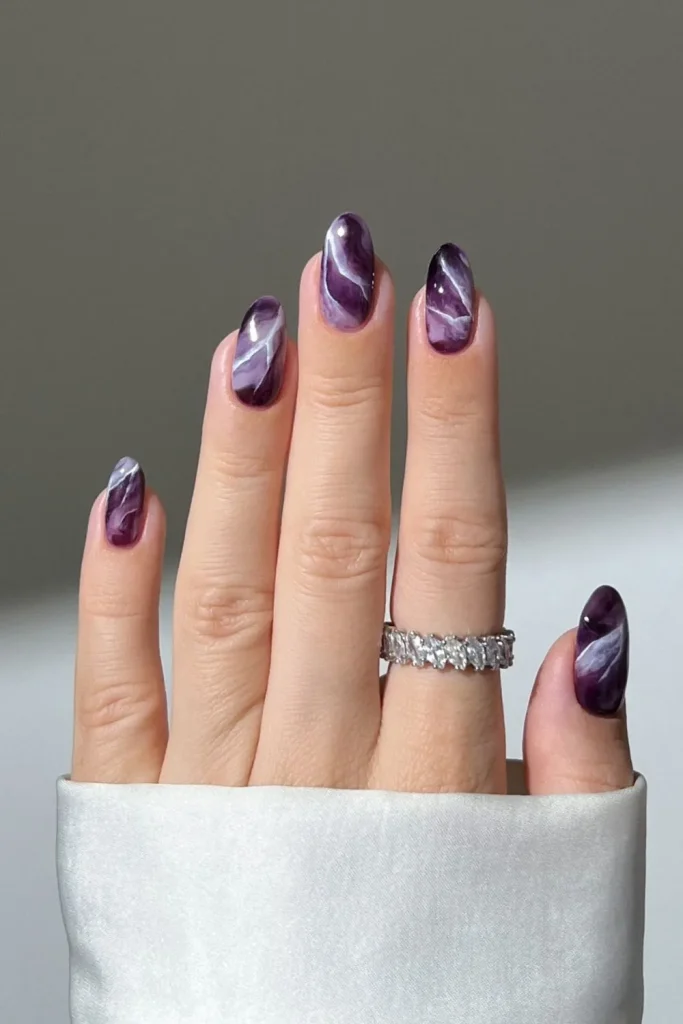 Purple Fall Nails 5
