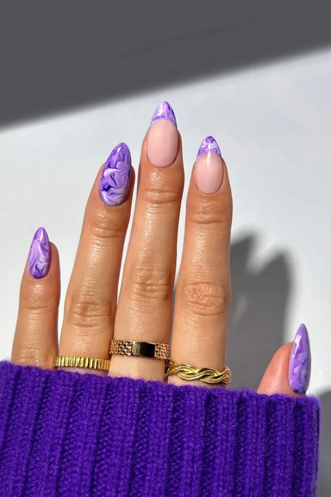 Purple Fall Nails 8