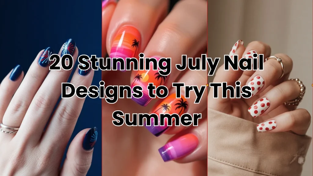 20 Stunning July Nail Designs | Must Try This Summer 1 20 Stunning July Nail Designs to Try This Summer