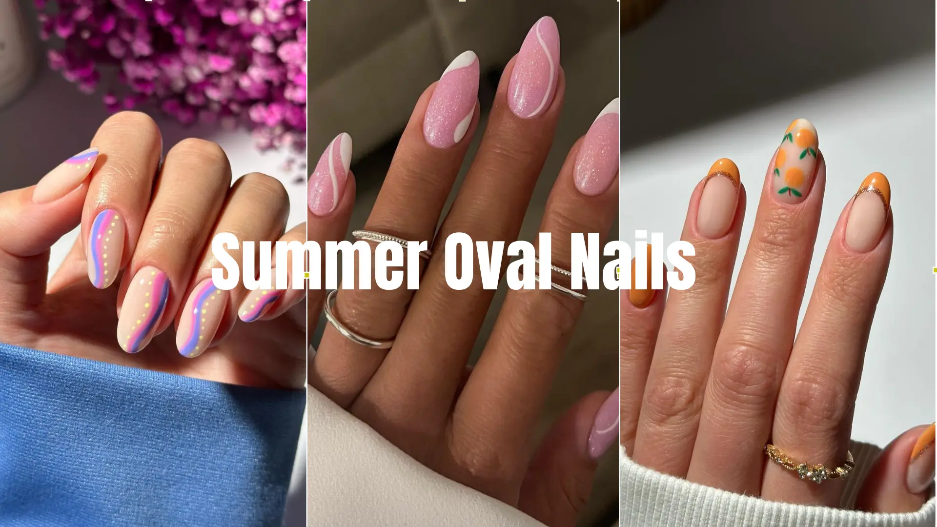 Summer Oval Nails