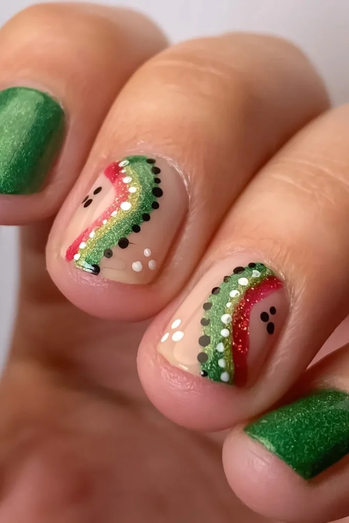 45+ Trendy Watermelon Nails Designs 26 Watermelon Nails 25