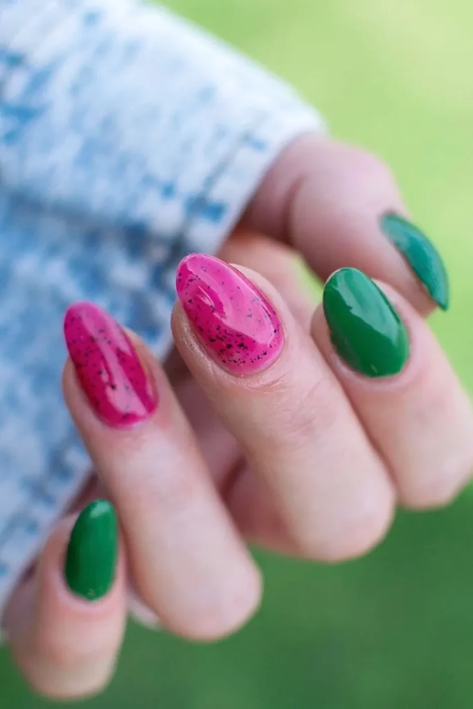 45+ Trendy Watermelon Nails Designs 41 Watermelon Nails 40