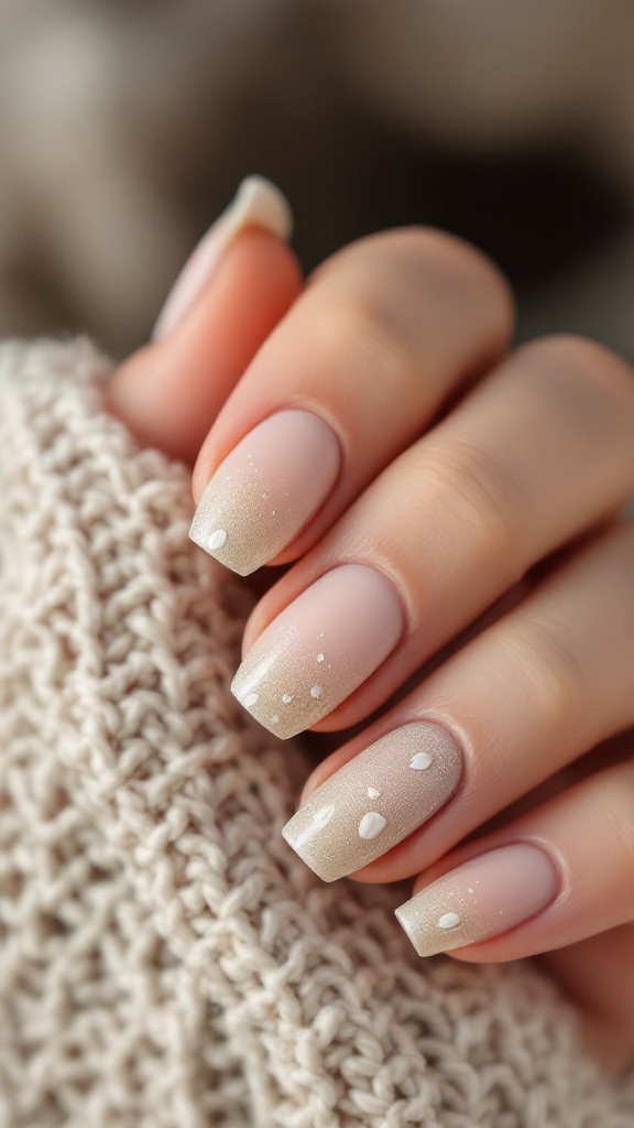 20 Stunning July Nail Designs | Must Try This Summer 20 Minimalist nail design featuring soft beige nails with simple shell illustrations in brown.