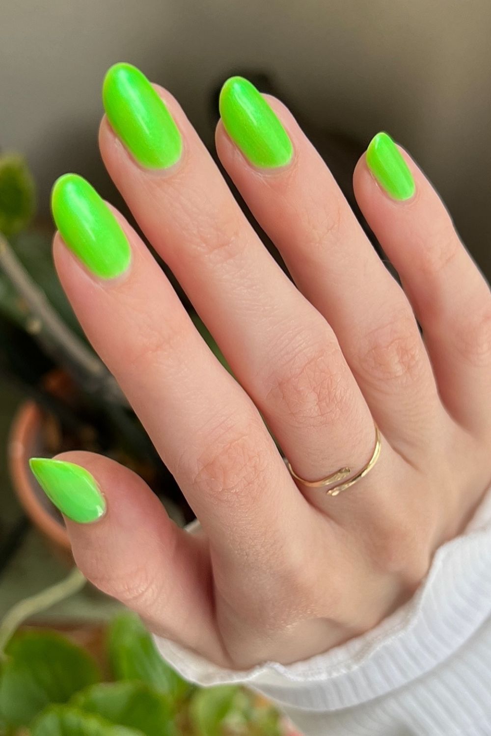37 Trending Summer Nail Colors | Must Try in 12 Neon Lime Shine