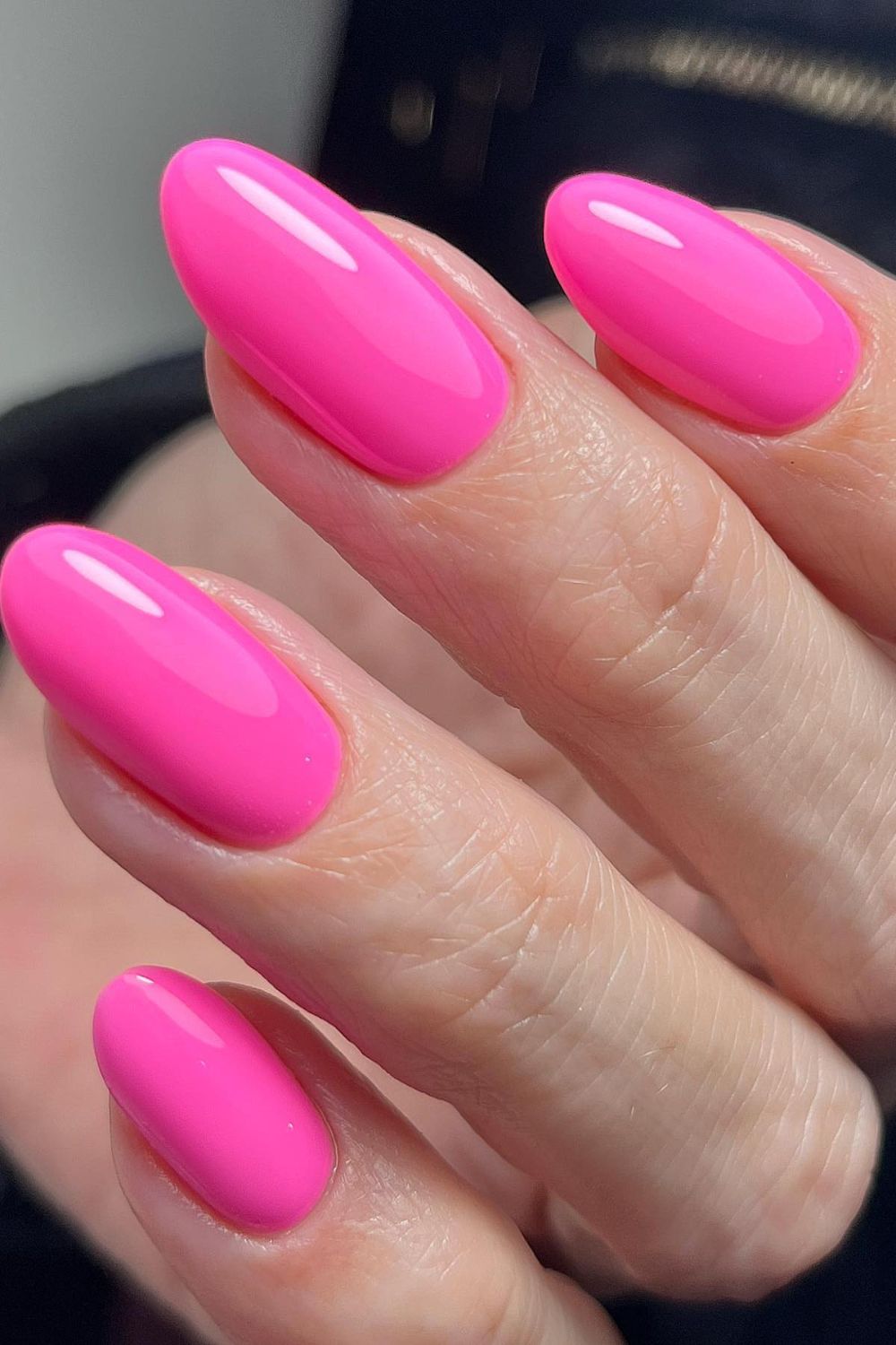 37 Trending Summer Nail Colors | Must Try in 3 Oval Neon Pink