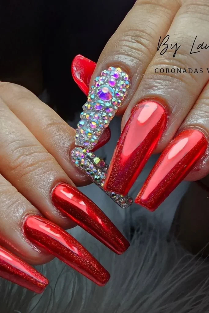40+ Stunning Red Nails For Prom 36 35. Red Nails For Prom 01 07 25