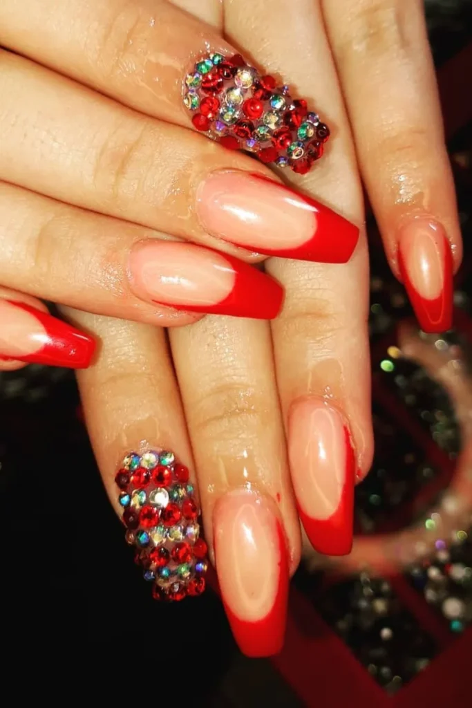 40+ Stunning Red Nails For Prom 38 37. Red Nails For Prom 01 07 25