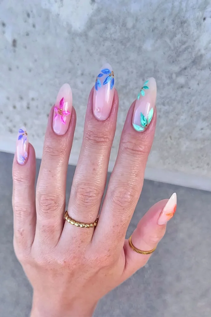 28 End of Summer Nails Designs That You Will Love To Copy In This Transition Season 13 End Of Summer Nails 12