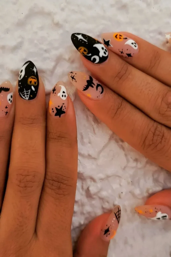 52 Halloween Nails | Stylish and Spooky 3 Halloween Nails 2