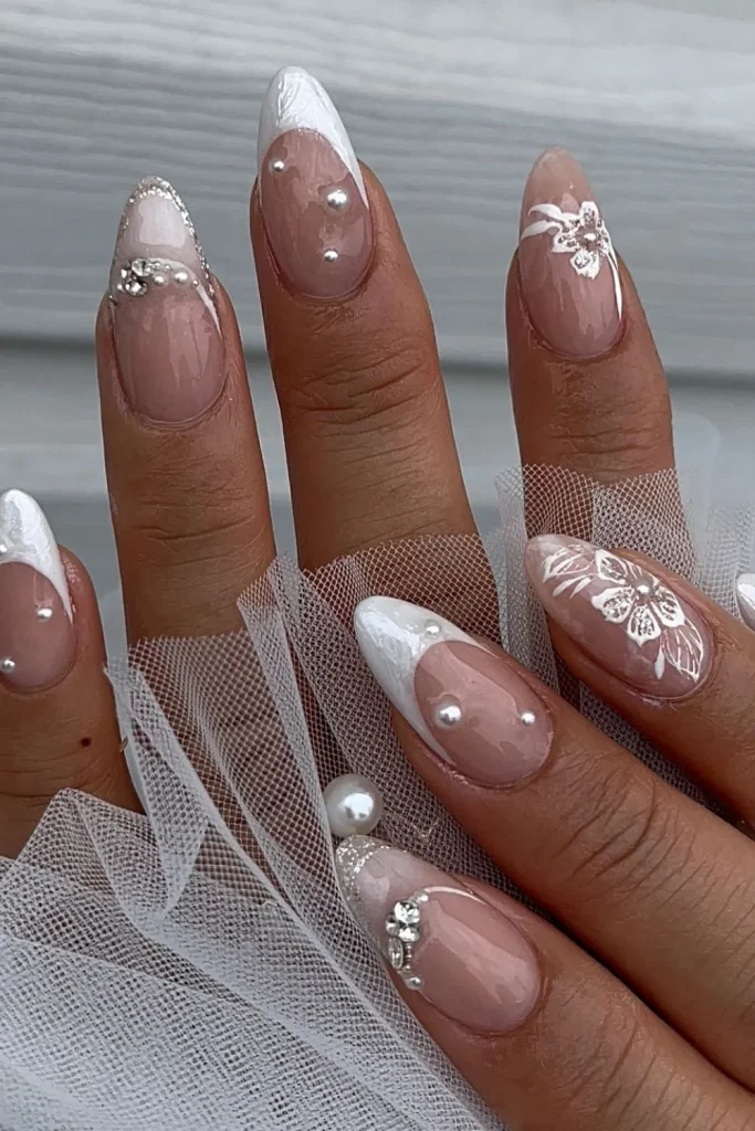 Summer Wedding Nails 13