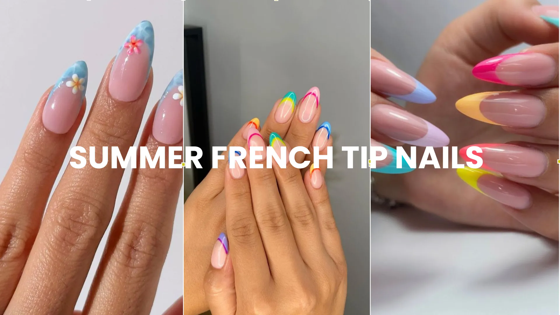 Summer french tip nails