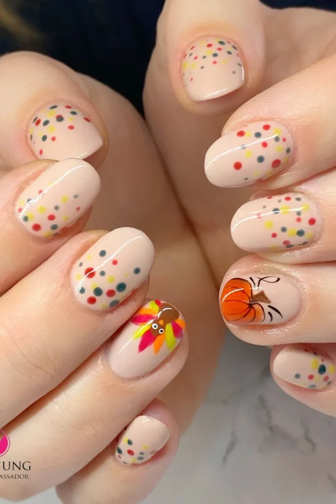 30+ Festive Turkey Nails | Perfect Look 11 Turkey Nails 10