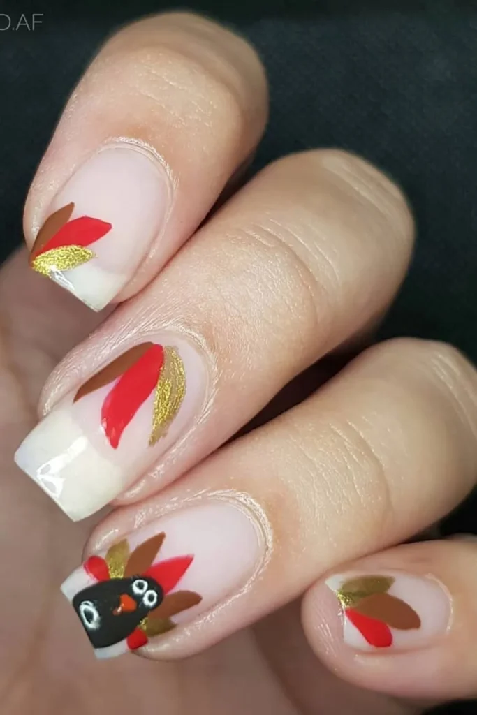 30+ Festive Turkey Nails | Perfect Look 14 Turkey Nails 13