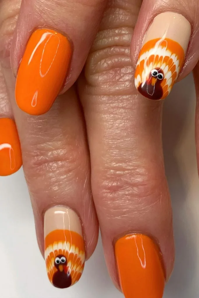 30+ Festive Turkey Nails | Perfect Look 22 Turkey Nails 21