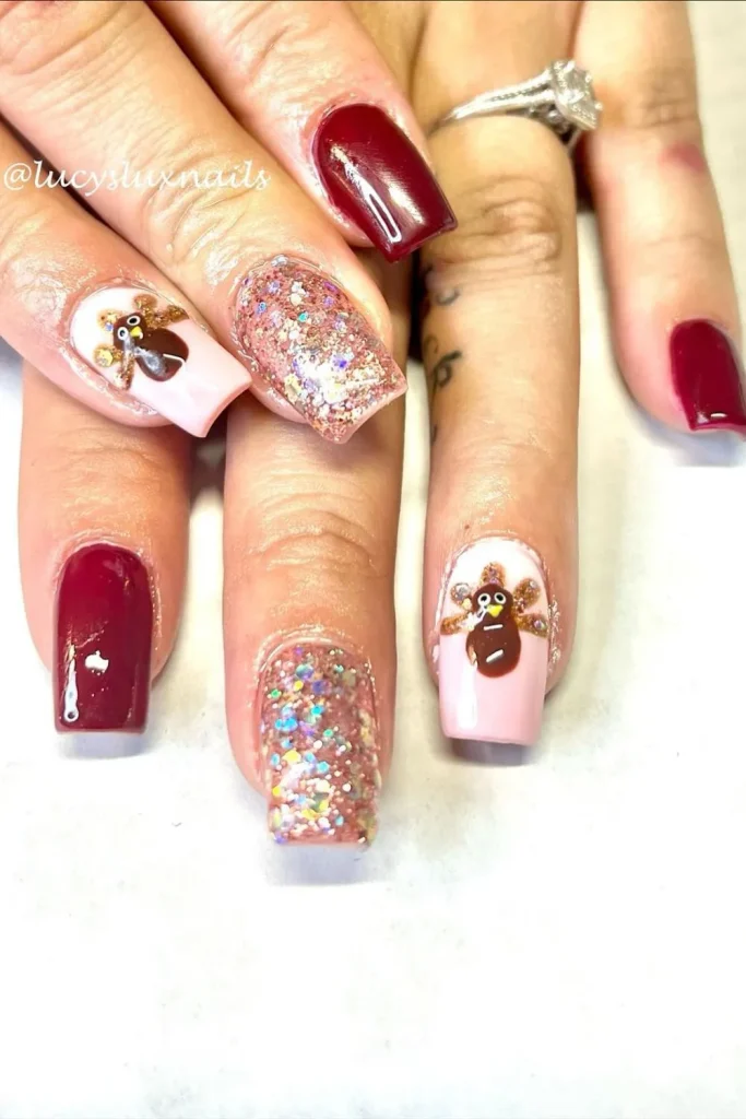 30+ Festive Turkey Nails | Perfect Look 23 Turkey Nails 22
