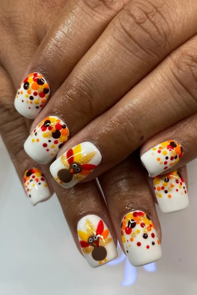 30+ Festive Turkey Nails | Perfect Look 27 Turkey Nails 26