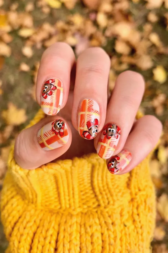 30+ Festive Turkey Nails | Perfect Look 7 Turkey Nails 6