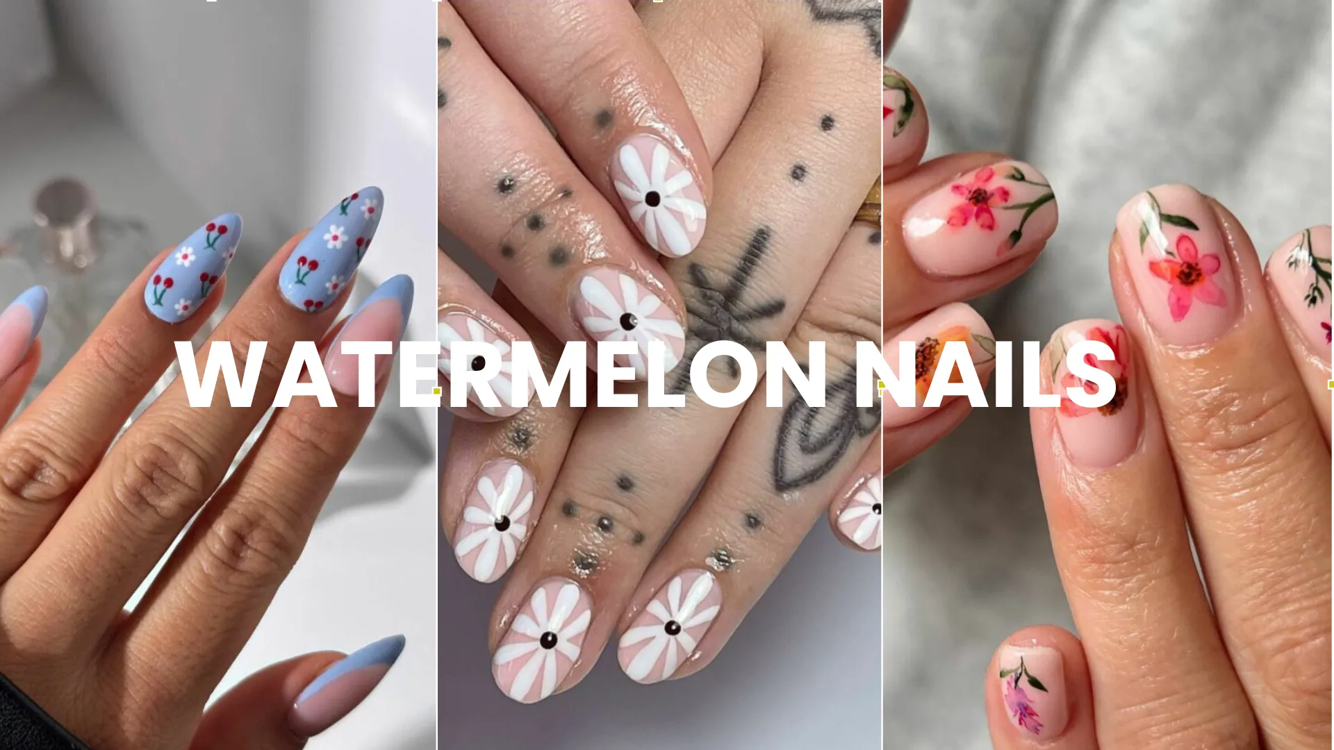Trendy Watermelon Nails Designs to Sweeten Your Summer Look